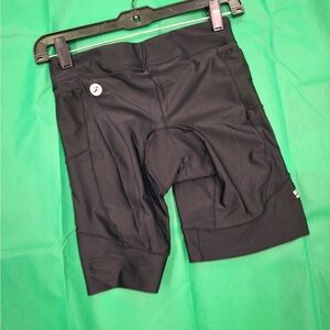 Men's Black Biking Shorts with Pockets